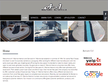 Tablet Screenshot of a-1marineservices.com